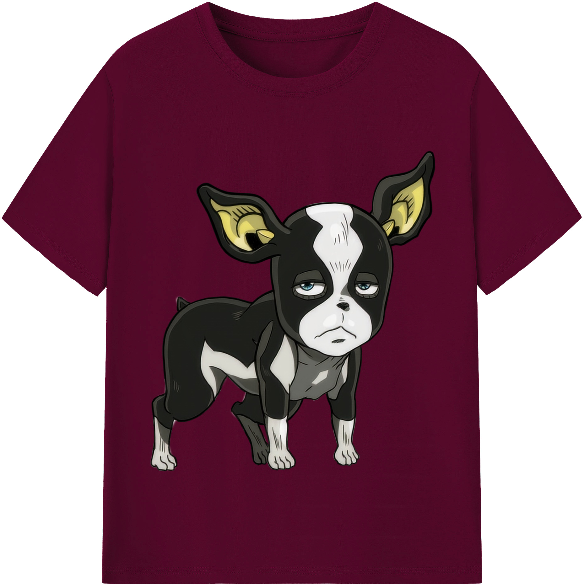 （画像用） ジョジョの奇妙な冒険 イギー JoJo's Bizarre Adventure Iggy レディースカジュアルプリントTシャツ（綿100％）